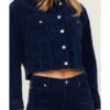 Cleo + Wolf Women's Cropped Corduroy Jacket