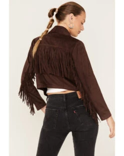Shyanne Women's Fringe Faux Suede Jacket -Country Clothing Store 2000373358 240 P4