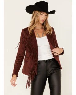 Shyanne Women's Fringe Faux Suede Blazer -Country Clothing Store 2000373362 203 P1