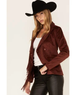 Shyanne Women's Fringe Faux Suede Blazer -Country Clothing Store 2000373362 203 P2