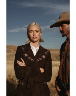 Idyllwind Women's Batavia Embroidered Fringe Suede Coat -Country Clothing Store 2000373394 201 P1