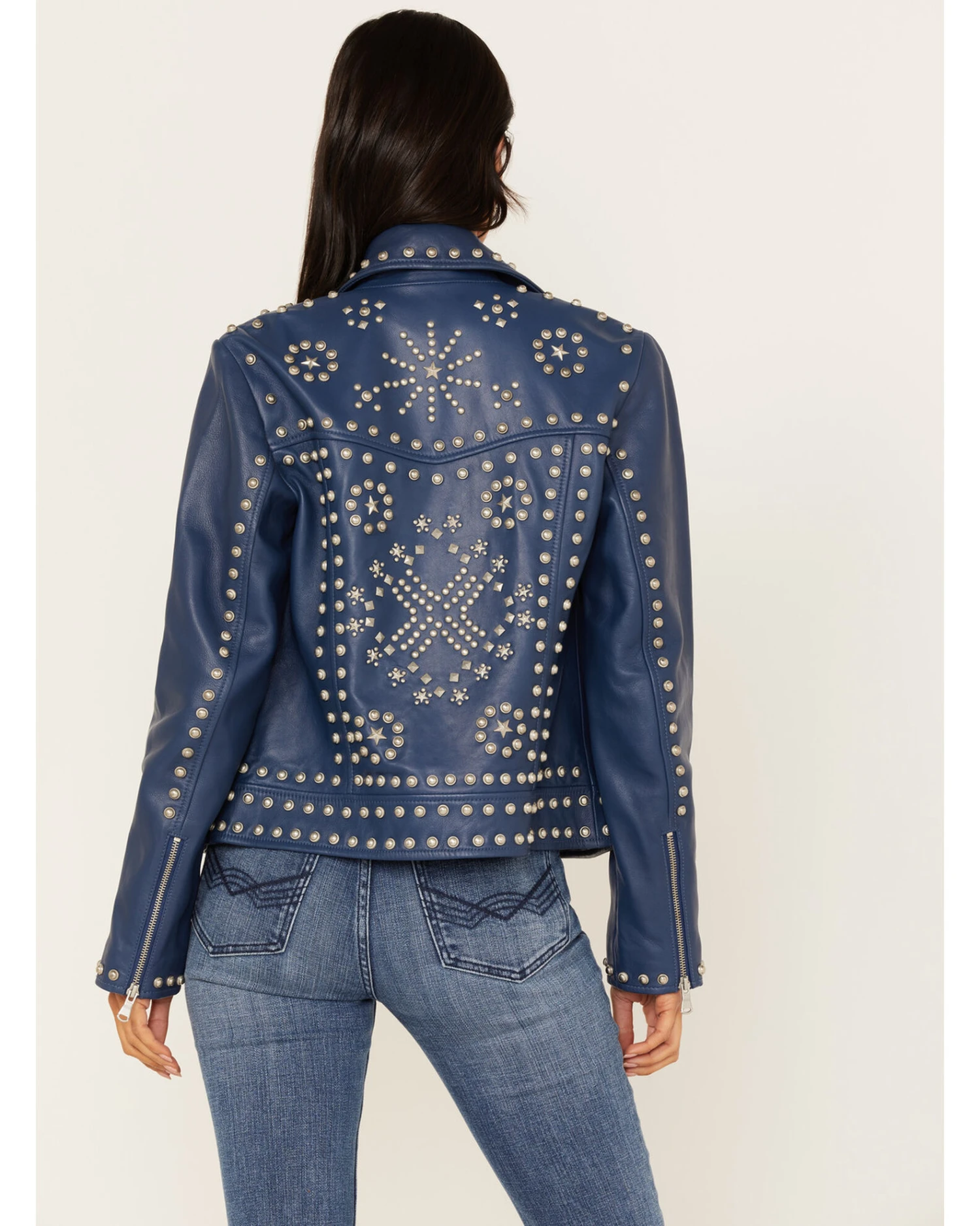 Idyllwind Women's Studded Moto Leather Jacket 5 Idyllwind Women's Studded Moto Leather Jacket - Image 3