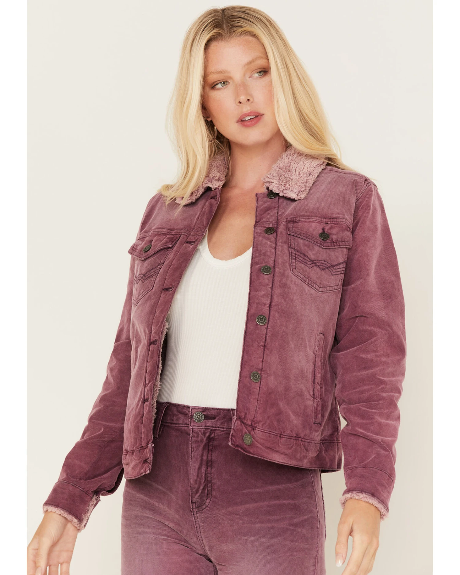 Idyllwind Women's Sherpa Lined Corduroy Jacket 3 Idyllwind Women's Sherpa Lined Corduroy Jacket