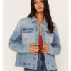 Idyllwind Women's Light Wash Wild Spirit Embroidered Denim Jacket -Country Clothing Store 2000373422 414 P3