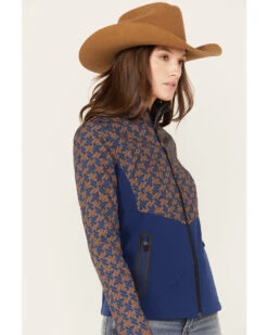 RANK 45 Women's Fannie Geo Print Softshell Jacket -Country Clothing Store 2000373432 460 P2