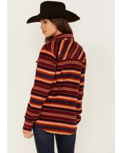 Cinch Women's Serape Stripe Fleece Western Snap Shacket -Country Clothing Store 2000373546 600 P4