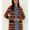 Cruel Girl Women's Southwestern Print Stripe Shag Duster Cardigan Sweater -Country Clothing Store 2000373578 900 P2