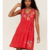 Johnny Was Women's Cleo Tiered Knit Embroidered Floral Tank Dress -Country Clothing Store 2000373886 600 P1