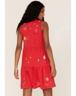 Johnny Was Women's Cleo Tiered Knit Embroidered Floral Tank Dress 8 Johnny Was Women's Cleo Tiered Knit Embroidered Floral Tank Dress -Country Clothing Store 2000373886 600 P4