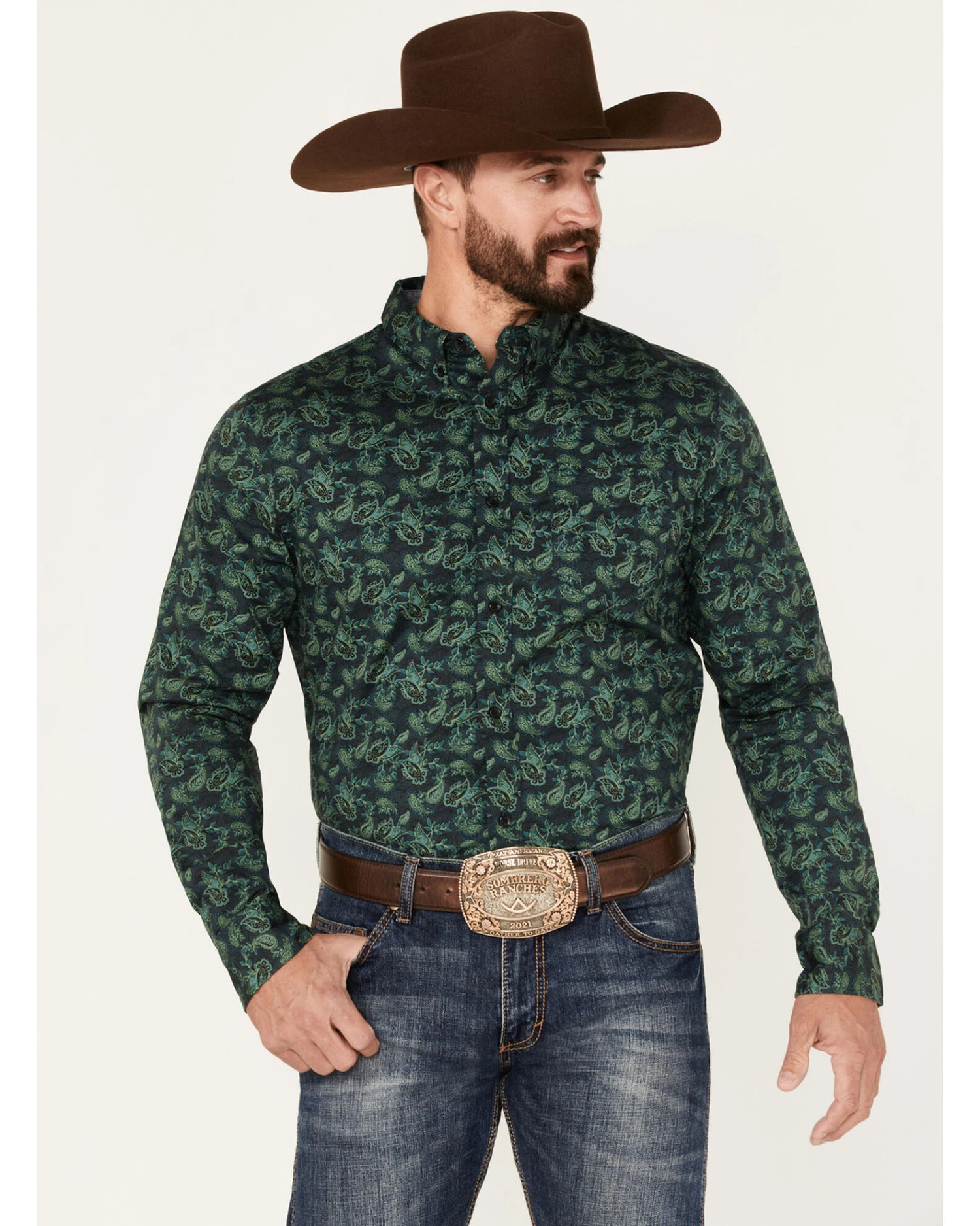 Cody James Men's Ringer Floral Print Button Down Western Shirt 5 Cody James Men's Ringer Floral Print Button Down Western Shirt - Image 3