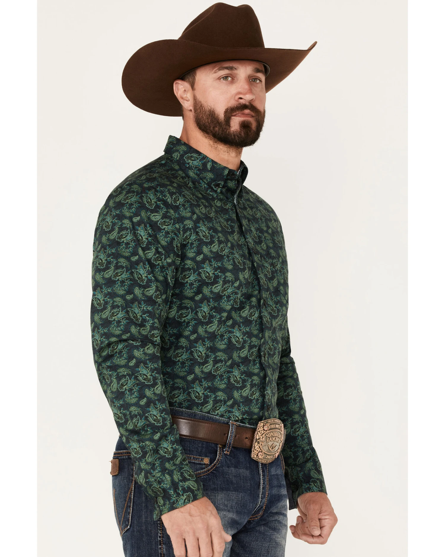 Cody James Men's Ringer Floral Print Button Down Western Shirt 6 Cody James Men's Ringer Floral Print Button Down Western Shirt - Image 4