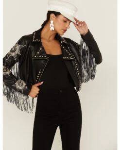 Any Old Iron Women's Silver Star Moto Jacket 9 Any Old Iron Women's Silver Star Moto Jacket -Country Clothing Store 2000374260 001 P1