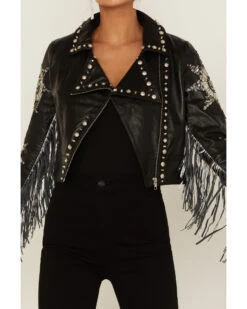 Any Old Iron Women's Silver Star Moto Jacket 8 Any Old Iron Women's Silver Star Moto Jacket -Country Clothing Store 2000374260 001 P3