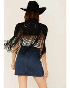 Any Old Iron Women's Beaded Fringe Shrug Cardigan 9 Any Old Iron Women's Beaded Fringe Shrug Cardigan -Country Clothing Store 2000374263 001 P5