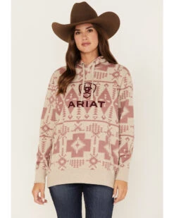 Ariat Women's Southwestern Print Logo Graphic Hoodie -Country Clothing Store 2000374278 280 P1