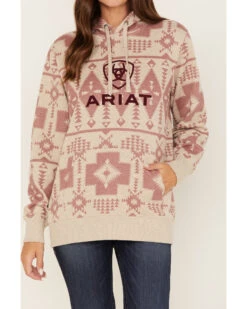 Ariat Women's Southwestern Print Logo Graphic Hoodie -Country Clothing Store 2000374278 280 P3