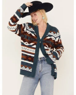 Wrangler Retro Women's Southwestern Striped Cardigan 8 Wrangler Retro Women's Southwestern Striped Cardigan -Country Clothing Store 2000374518 442 P1
