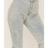Free People Women's Light Wash High Rise Geo Print Just Float On Flare Jeans -Country Clothing Store 2000374737 412 P2