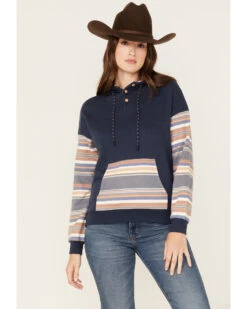 RANK 45 Women's Stripe Contrast Hooded Pullover -Country Clothing Store 2000374967 410 P1