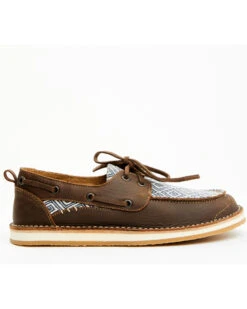 RANK 45 Women's Marine Southwestern Boat Shoes - Moc Toe -Country Clothing Store 2000375129 410 P2
