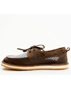 RANK 45 Women's Marine Southwestern Boat Shoes - Moc Toe -Country Clothing Store 2000375129 410 P3