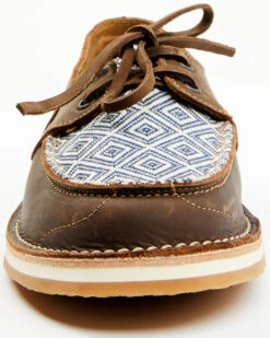 RANK 45 Women's Marine Southwestern Boat Shoes - Moc Toe -Country Clothing Store 2000375129 410 P4
