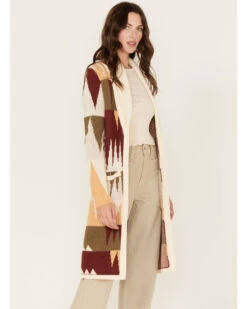 Shyanne Women's Geo Print Duster Cardigan -Country Clothing Store 2000375282 103 P1
