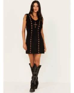 Idyllwind Women's Central Pike Fringe Embroidered Dress 8 Idyllwind Women's Central Pike Fringe Embroidered Dress -Country Clothing Store 2000375285 001 P1