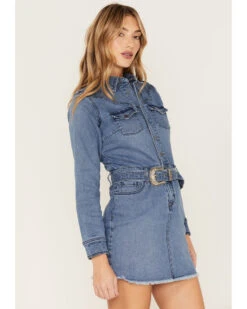 Idyllwind Women's Medium Wash Belted Western Denim Dress -Country Clothing Store 2000375742 400 P1