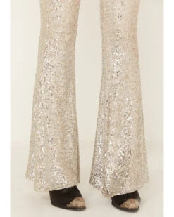 Show Me Your Mumu Women's Sequins Mercury Bell Bottom Pants -Country Clothing Store 2000376656 040 P2