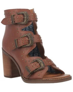 Dingo Women's Ziggy Leather Studded Buckle Sandals -Country Clothing Store 2000377926 280 P1
