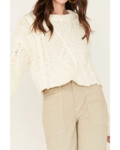 Free People Women's Cutting Edge Cable Knit Sweater -Country Clothing Store 2000378058 103 P3