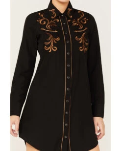 Roper Women's Western Embroidered Shirt Dress