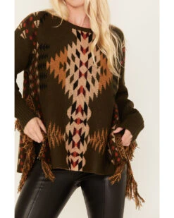 Cotton & Rye Women's Southwestern Print Knit Sweater -Country Clothing Store 2000378263 341 P3