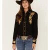 Rockmount Ranchwear Women's Cascading Embroidered Floral Print Long Sleeve Western Shirt -Country Clothing Store 2000379517 001 P1