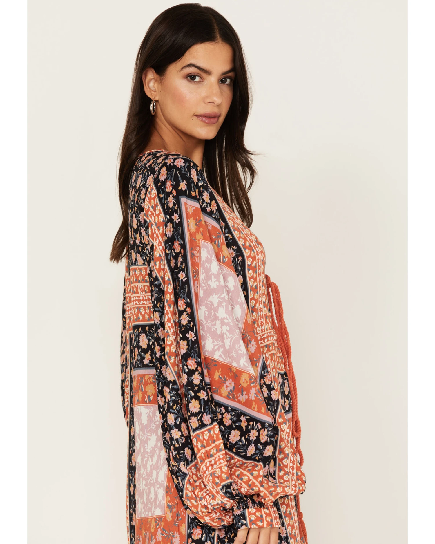 Jen's Pirate Booty Women's Roma La Perouse Floral Patchwork Print Maxi Dress 5 Jen's Pirate Booty Women's Roma La Perouse Floral Patchwork Print Maxi Dress - Image 3