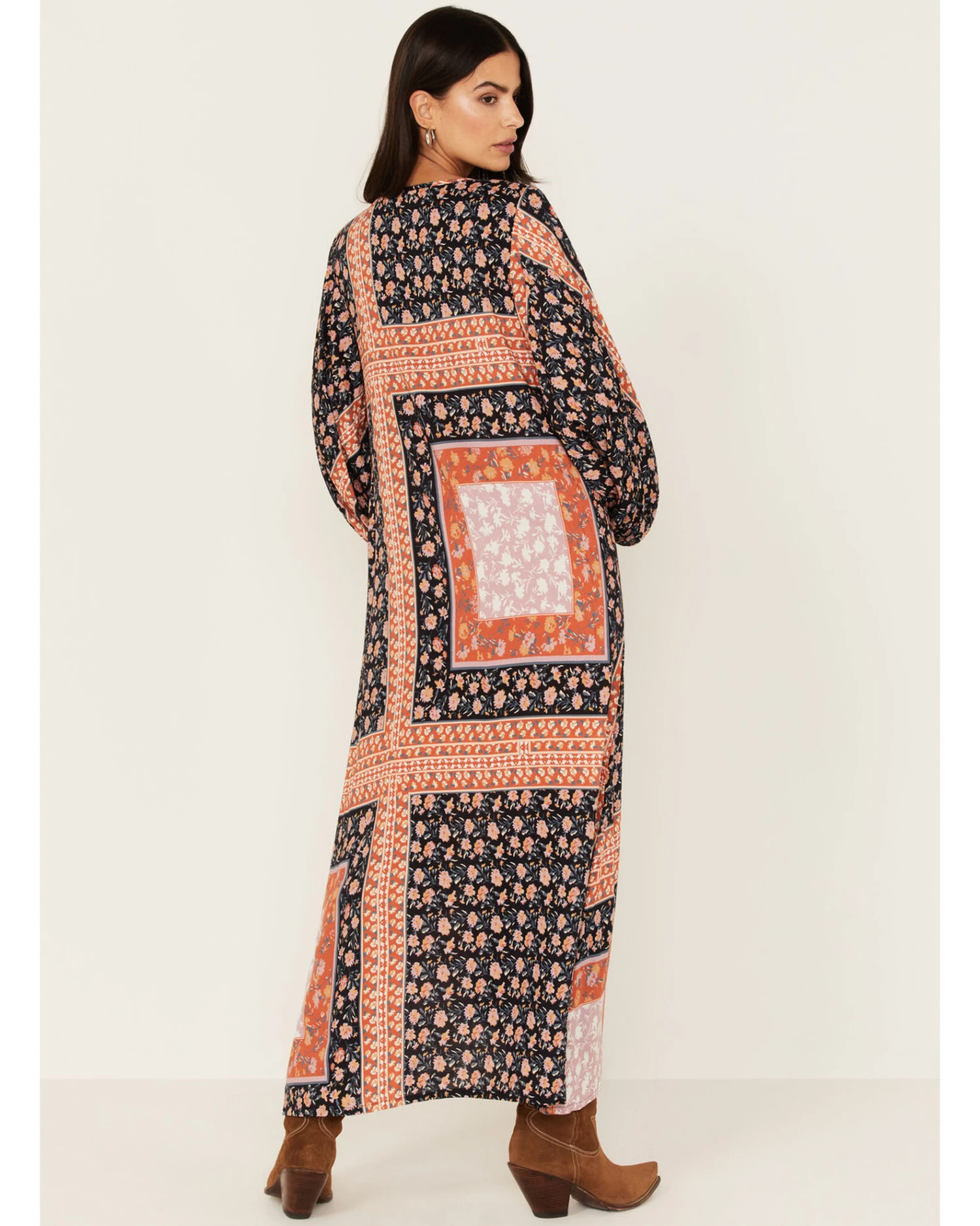 Jen's Pirate Booty Women's Roma La Perouse Floral Patchwork Print Maxi Dress 3 Jen's Pirate Booty Women's Roma La Perouse Floral Patchwork Print Maxi Dress