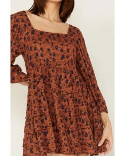 Jen's Pirate Booty Women's Floral Print Wildflower Iza Mini Dress -Country Clothing Store 2000379669 220 P3