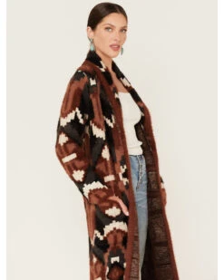 Shyanne Women's Southwestern Eyelash Knit Duster -Country Clothing Store 2000380635 200 P2