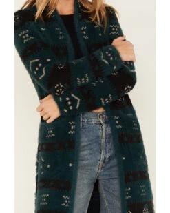 Shyanne Women's Southwestern Eyelash Knit Cardigan -Country Clothing Store 2000380658 443 P3