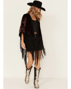 Idyllwind Women's Dean Ikat Velvet Rocket Kimono -Country Clothing Store 2000380700 550 P2