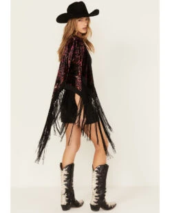 Idyllwind Women's Dean Ikat Velvet Rocket Kimono -Country Clothing Store 2000380700 550 P4