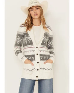 Cleo + Wolf Women's Fairisle Cardigan 9 Cleo + Wolf Women's Fairisle Cardigan -Country Clothing Store 2000380776 103 P1