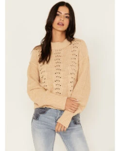 Free People Women's Sandcastle Bell Song Knit Sweater -Country Clothing Store 2000381035 280 P1