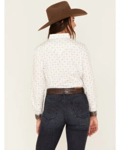 Rough Stock By Panhandle Women's Long Sleeve Pearl Snap Western Shirt -Country Clothing Store 2000381076 110 P4