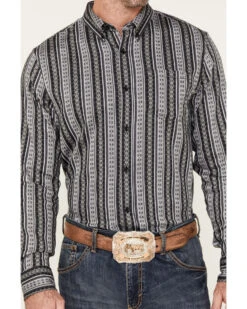 Cody James Men's Wiltern Striped Long Sleeve Button-Down Stretch Western Shirt -Country Clothing Store 2000381322 020 P3