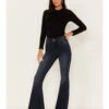 Shyanne Women's Dark Wash High Rise Eden Stretch Flare Jeans -Country Clothing Store 2000381364 416 P1