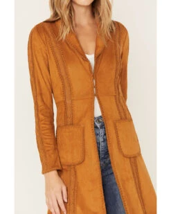 Shyanne Women's Faux Suede Crochet Duster Jacket -Country Clothing Store 2000381378 255 P3