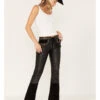 Understated Leather Women's Wild Cats Mid Rise Leather Flare Pants -Country Clothing Store 2000381542 001 P1