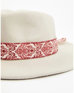 Nikki Beach Women's Mink Cheyenne Ribbon Fedora Hat -Country Clothing Store 2000381578 110 P2
